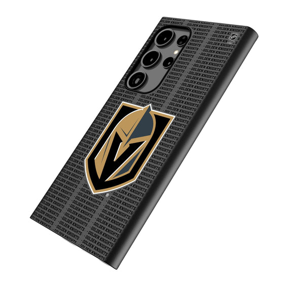 Vegas Golden Knights Text Backdrop MagSafe Compatible Phone Case-1