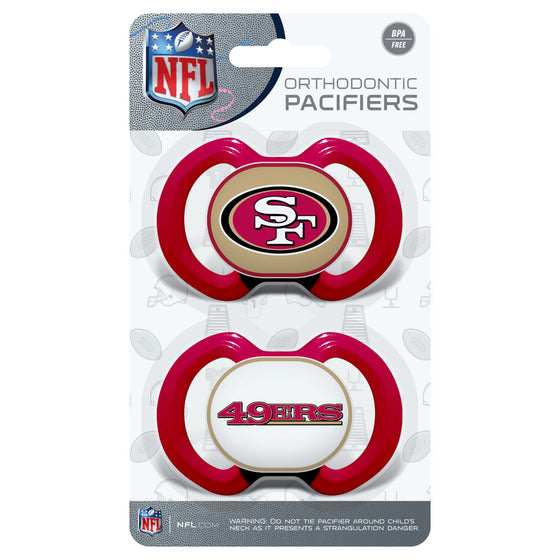 San Francisco 49ers - Pacifier 2-Pack - 757 Sports Collectibles