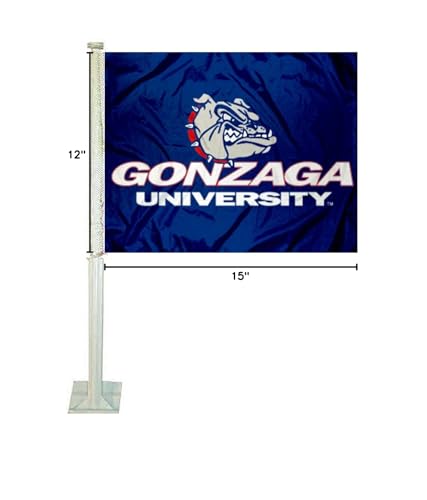 College Flags & Banners Co. Gonzaga Bulldogs Car Flag