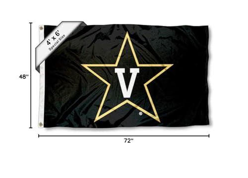 College Flags & Banners Co. Vanderbilt Commodores 4 ft x 6 ft Flag