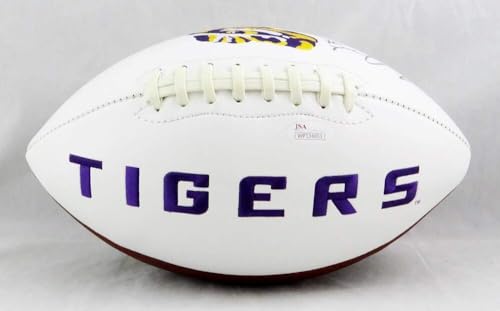 Leonard Fournette Autographed LSU Tigers Logo Football- JSA W Auth *Eye