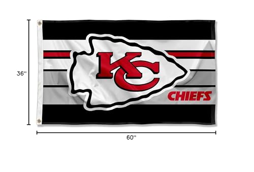 WinCraft Kansas City Chiefs Retro Stripes Large 3x5 Flag