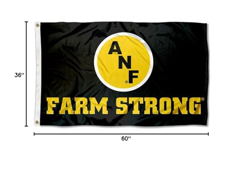 College Flags & Banners Co. Iowa Hawkeyes Farm Strong Flag and USA 3x5 Flag Set