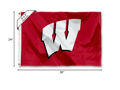 College Flags & Banners Co. Wisconsin Badgers Small 2x3 Foot Flag