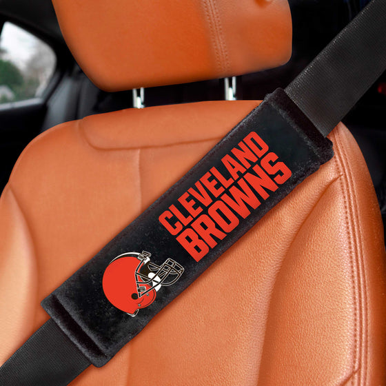 Cleveland Browns Embroidered Seatbelt Pad - 2 Pieces