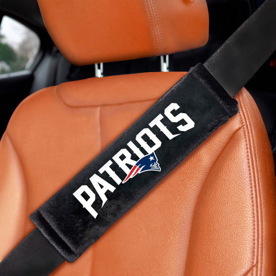 New England Patriots Embroidered Seatbelt Pad - 2 Pieces