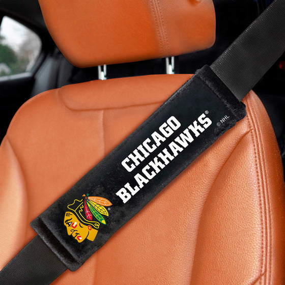 Chicago Blackhawks Embroidered Seatbelt Pad - 2 Pieces