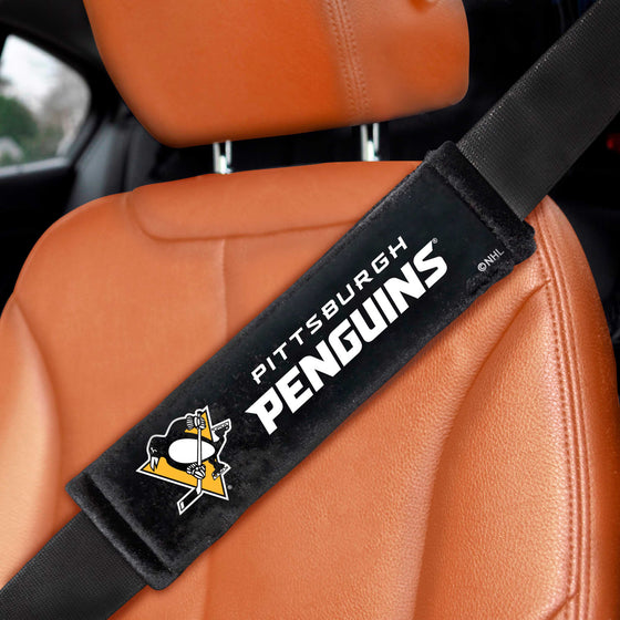 Pittsburgh Penguins Embroidered Seatbelt Pad - 2 Pieces