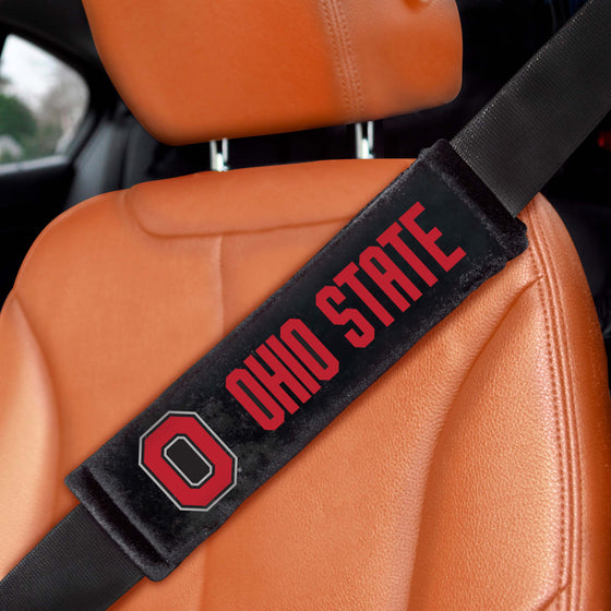 Ohio State Buckeyes Embroidered Seatbelt Pad - 2 Pieces