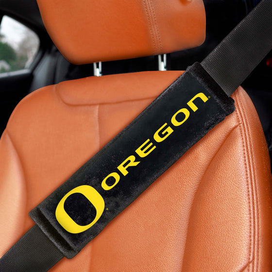 Oregon Ducks Embroidered Seatbelt Pad - 2 Pieces