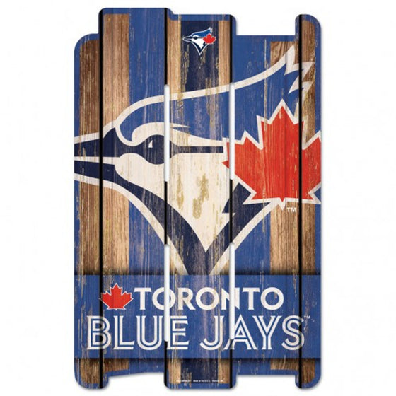 Toronto Blue Jays Sign 11x17 Wood Fence Style - Special Order