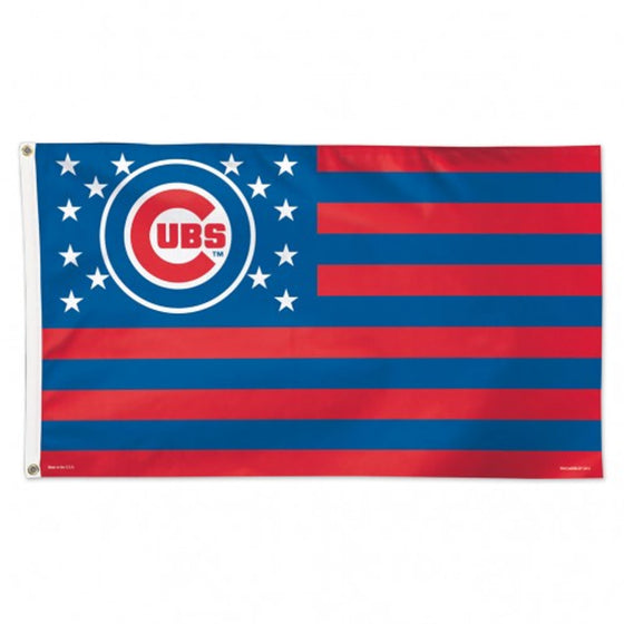 Chicago Cubs Flag 3x5 Deluxe Stars and Stripes (CDG)