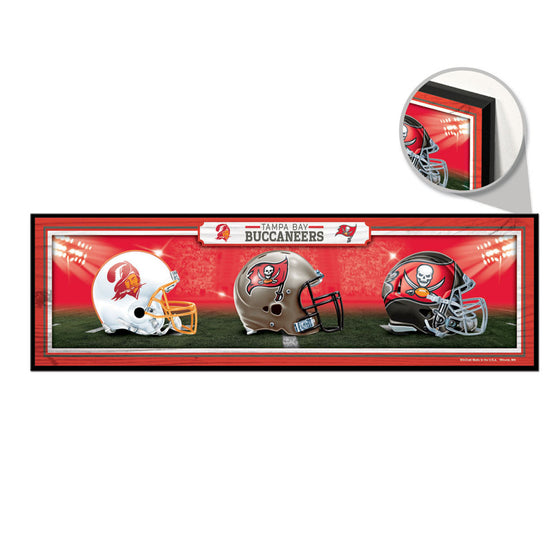 Tampa Bay Buccaneers Sign 9x30 Wood Helmets Design - Special Order