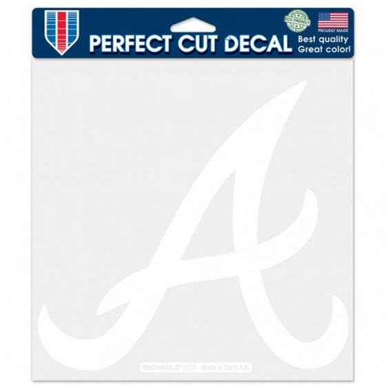 Atlanta Braves Decal 8x8 Die Cut White A - Special Order