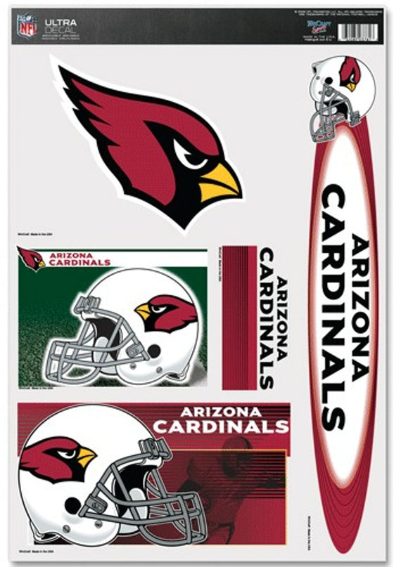 Arizona Cardinals Decal 11x17 Multi Use - Special Order