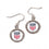 US National Soccer Earrings Round Style (CDG)