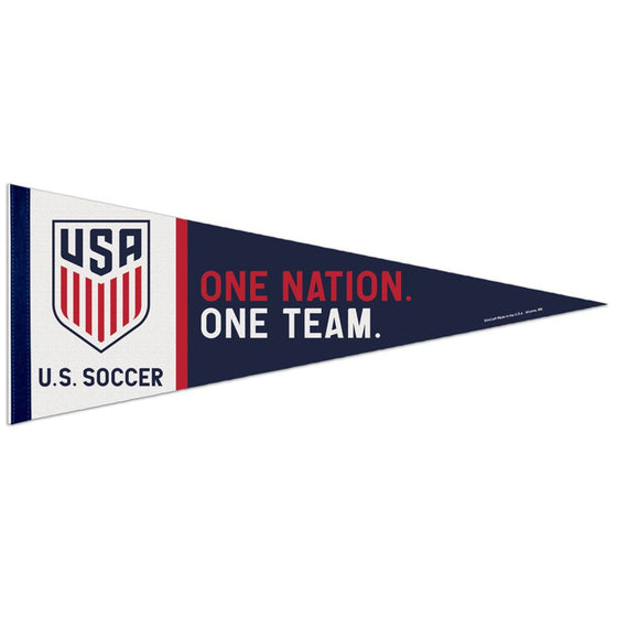 US Soccer National Team Pennant 12x30 Premium Style - Special Order