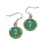 Mexican National Soccer Earrings Round Style (CDG)