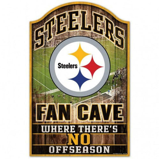 Pittsburgh Steelers Wood Sign - 11"x17" Fan Cave Design (CDG)