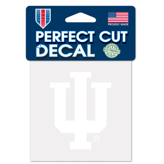 Indiana Hoosiers Decal 4x4 Perfect Cut White