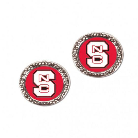 North Carolina State Wolfpack Earrings Post Style (CDG)