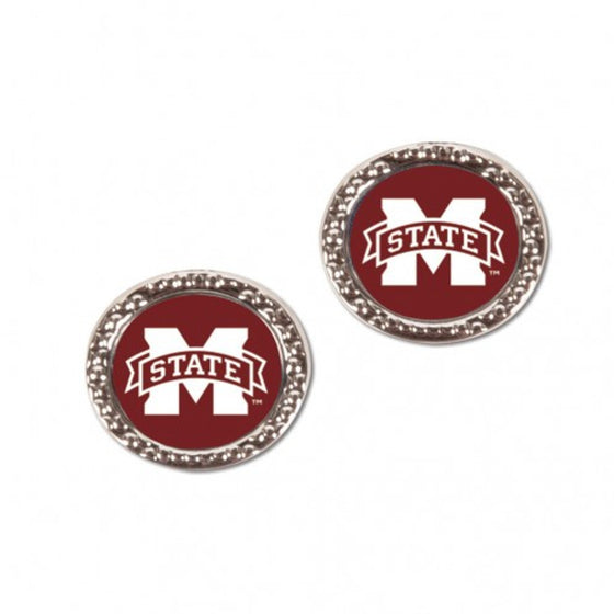 Mississippi State Bulldogs Earrings Post Style (CDG)