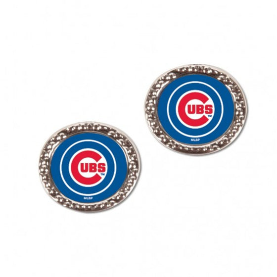 Chicago Cubs Earrings Post Style - Special Order