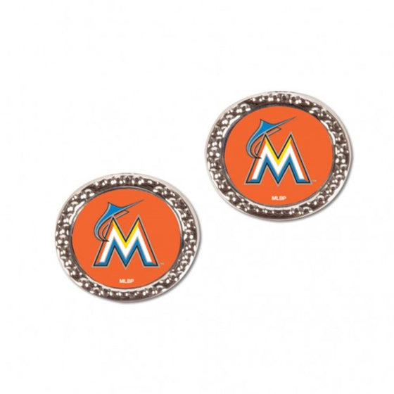 Miami Marlins Earrings Post Style (CDG)