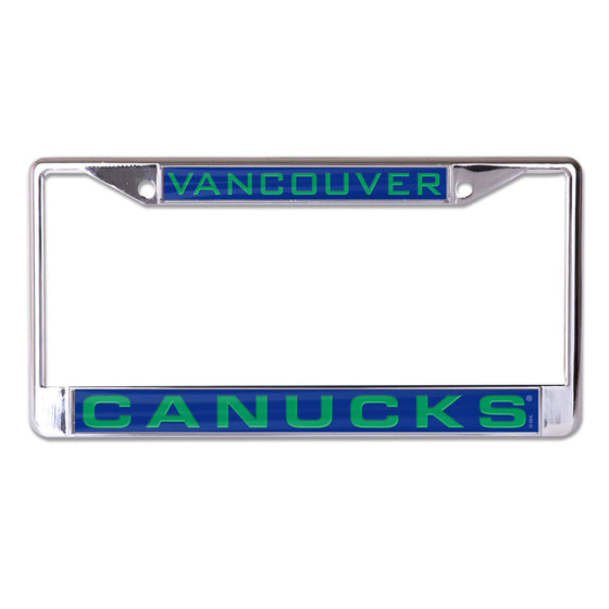 Vancouver Canucks License Plate Frame - Inlaid - Special Order