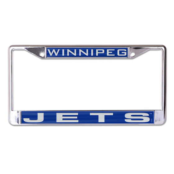 Winnipeg Jets License Plate Frame - Inlaid - Special Order