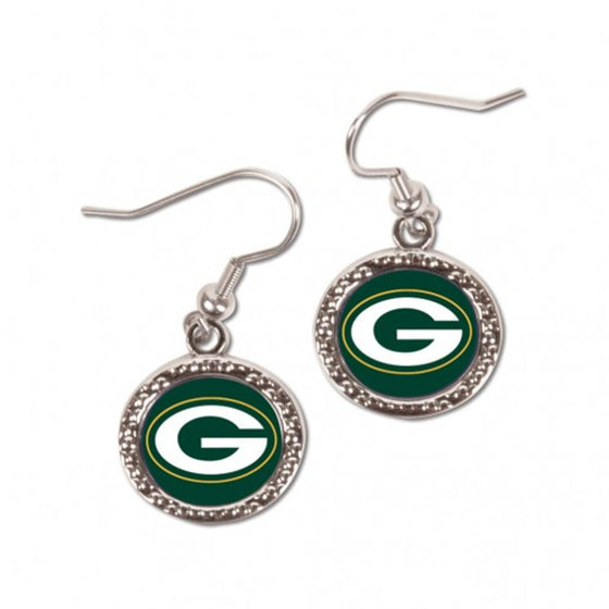 Green Bay Packers Earrings Round Style (CDG)