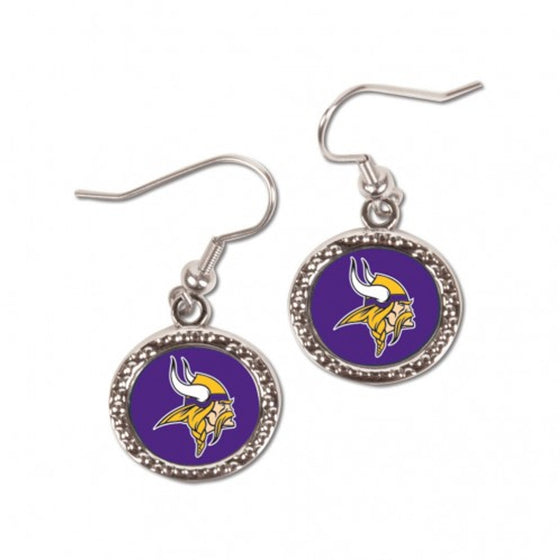 Minnesota Vikings Earrings Round Style (CDG)