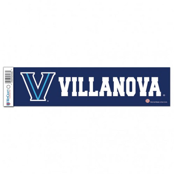 Villanova Wildcats Decal 3x12 Bumper Strip Style - Special Order