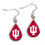 Indiana Hoosiers Earrings Tear Drop Style (CDG)