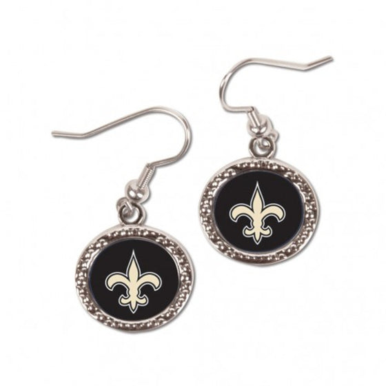 New Orleans Saints Earrings Round Style (CDG)