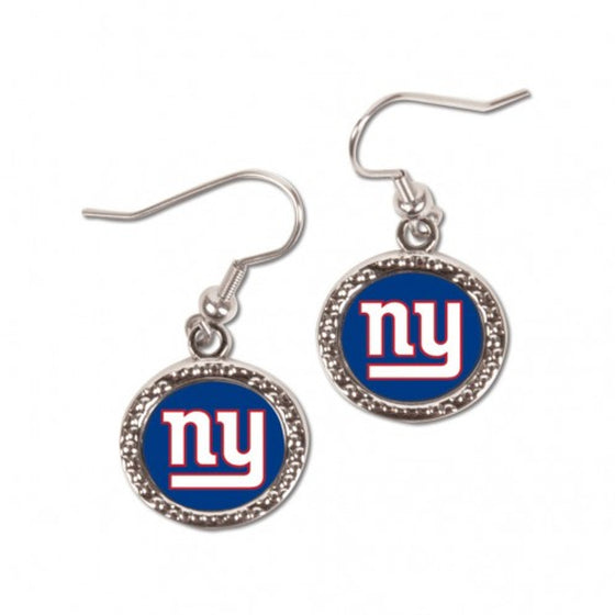 New York Giants Earrings Round Style (CDG)