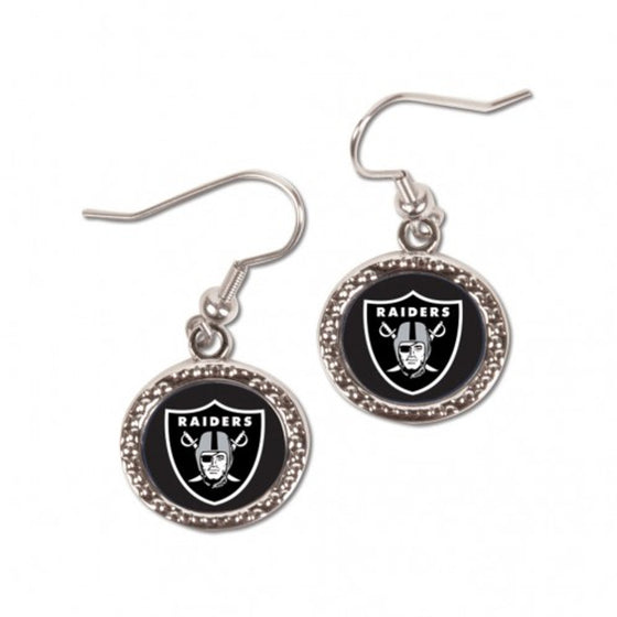 Oakland Raiders Earrings Round Style (CDG)