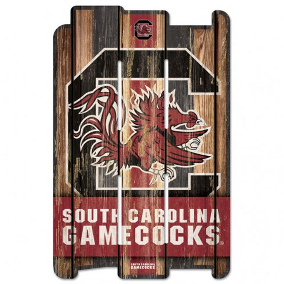 South Carolina Gamecocks Sign 11x17 Wood Fence Style - Special Order