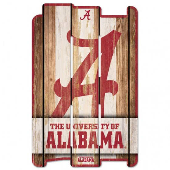 Alabama Crimson Tide Wood Fence Sign (CDG)