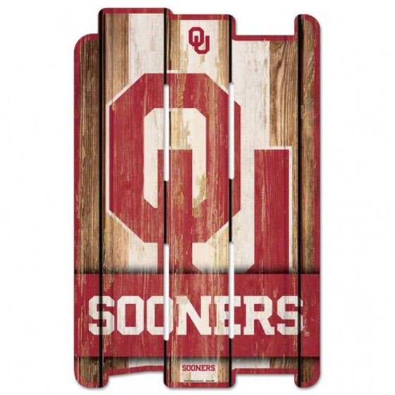 Oklahoma Sooners Wood Fence Sign (CDG)