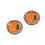 Miami Hurricanes Earrings Post Style (CDG)