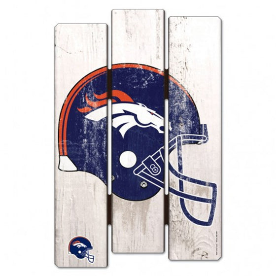 Denver Broncos Wood Fence Sign (CDG)