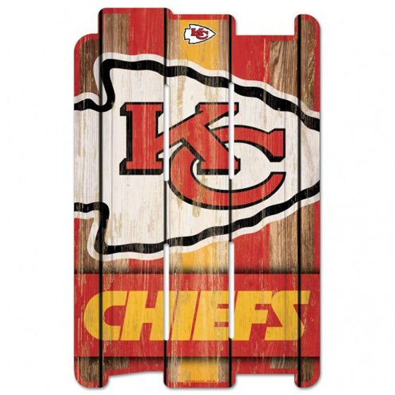 Kansas City Chiefs Wood Fence Sign (CDG)