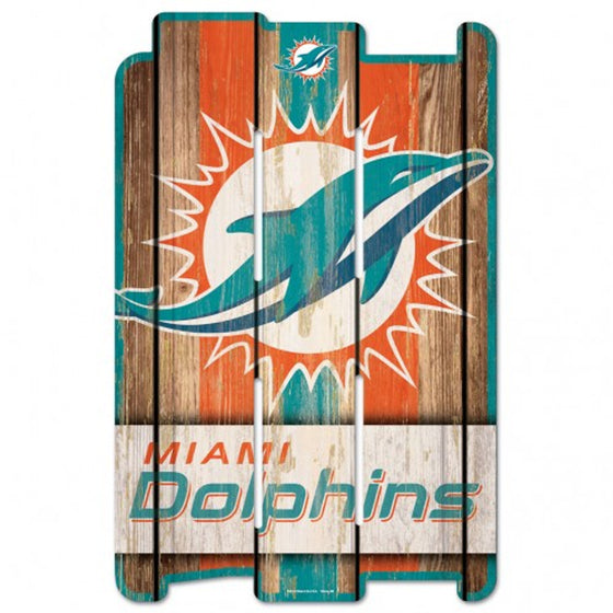 Miami Dolphins Wood Fence Sign (CDG)