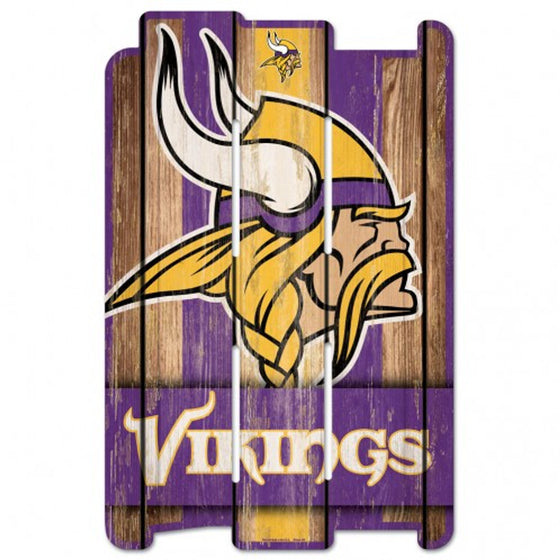 Minnesota Vikings Wood Fence Sign (CDG)