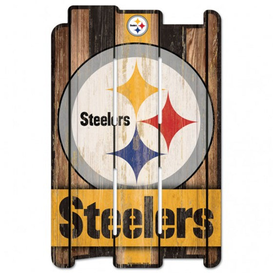 Pittsburgh Steelers Wood Fence Sign (CDG)