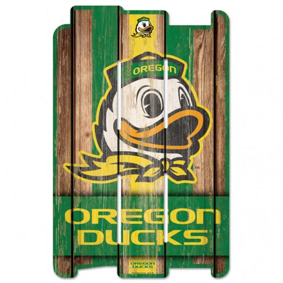 Oregon Ducks Wood Fence Sign (CDG)