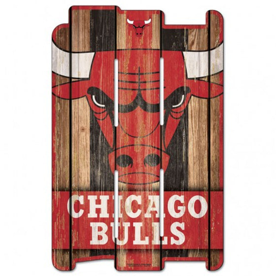 Chicago Bulls Sign 11x17 Wood Fence Style - Special Order