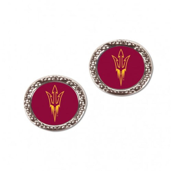 Arizona State Sun Devils Earrings Post Style - Special Order