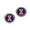 Illinois Fighting Illini Earrings Post Style (CDG)